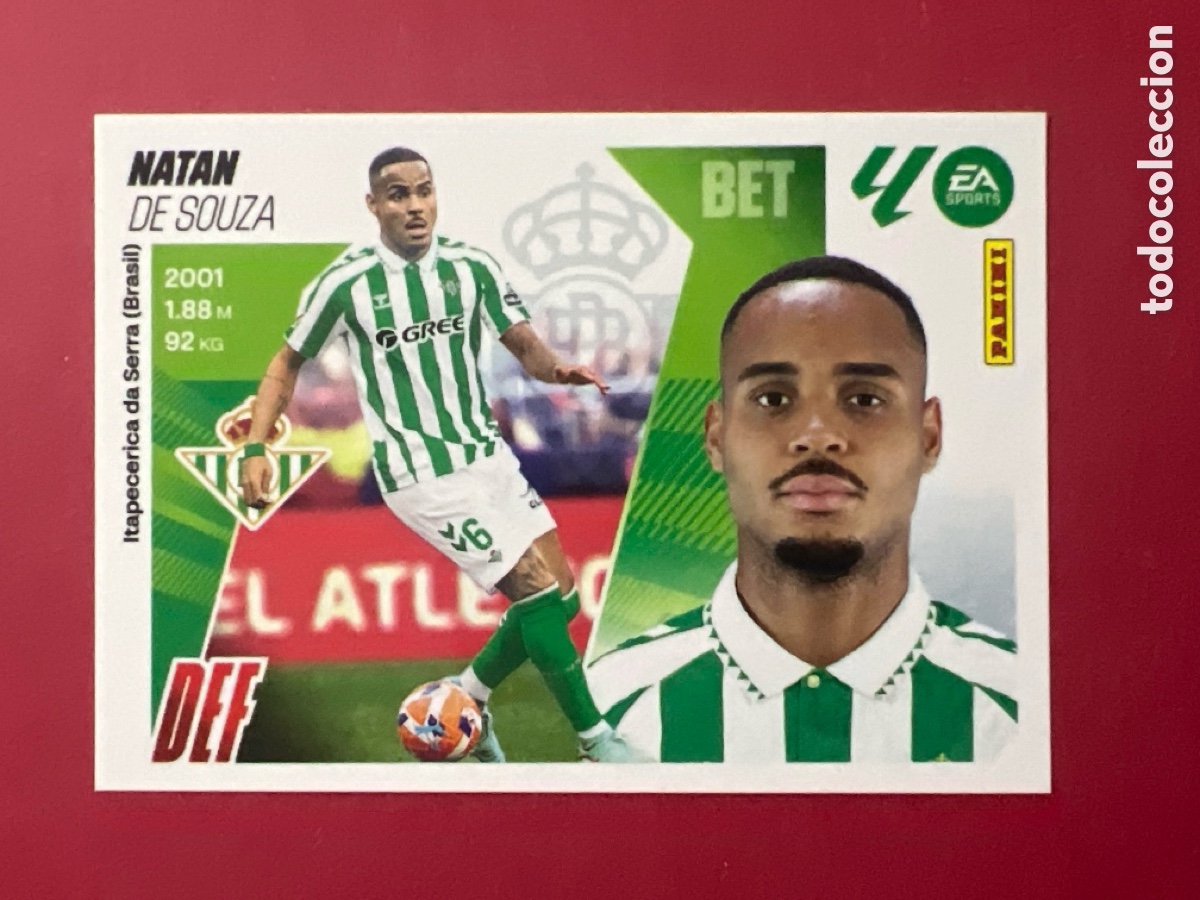 Fu&szlig;ball-Sticker: C9287. CROMO PANINI LIGA ESTE 2025-26 (25 - 26) - N&ordm; 7 - NATAN - BETIS