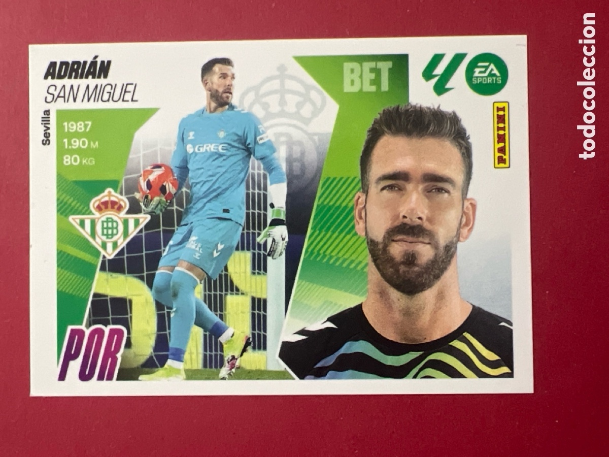 Cartes &agrave; collectionner de Football: C9341. Liga ESTE 2025-26 4 ADRI&Aacute;N Betis PANINI 2025/26 25 26