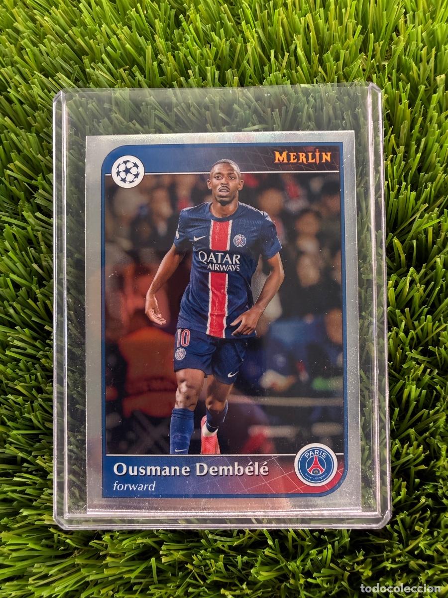 Fu&szlig;ball-Sticker: N&ordm; 138 Ousmane Demb&eacute;l&eacute; Paris Saint-Germain Merlin Chrome 24 25