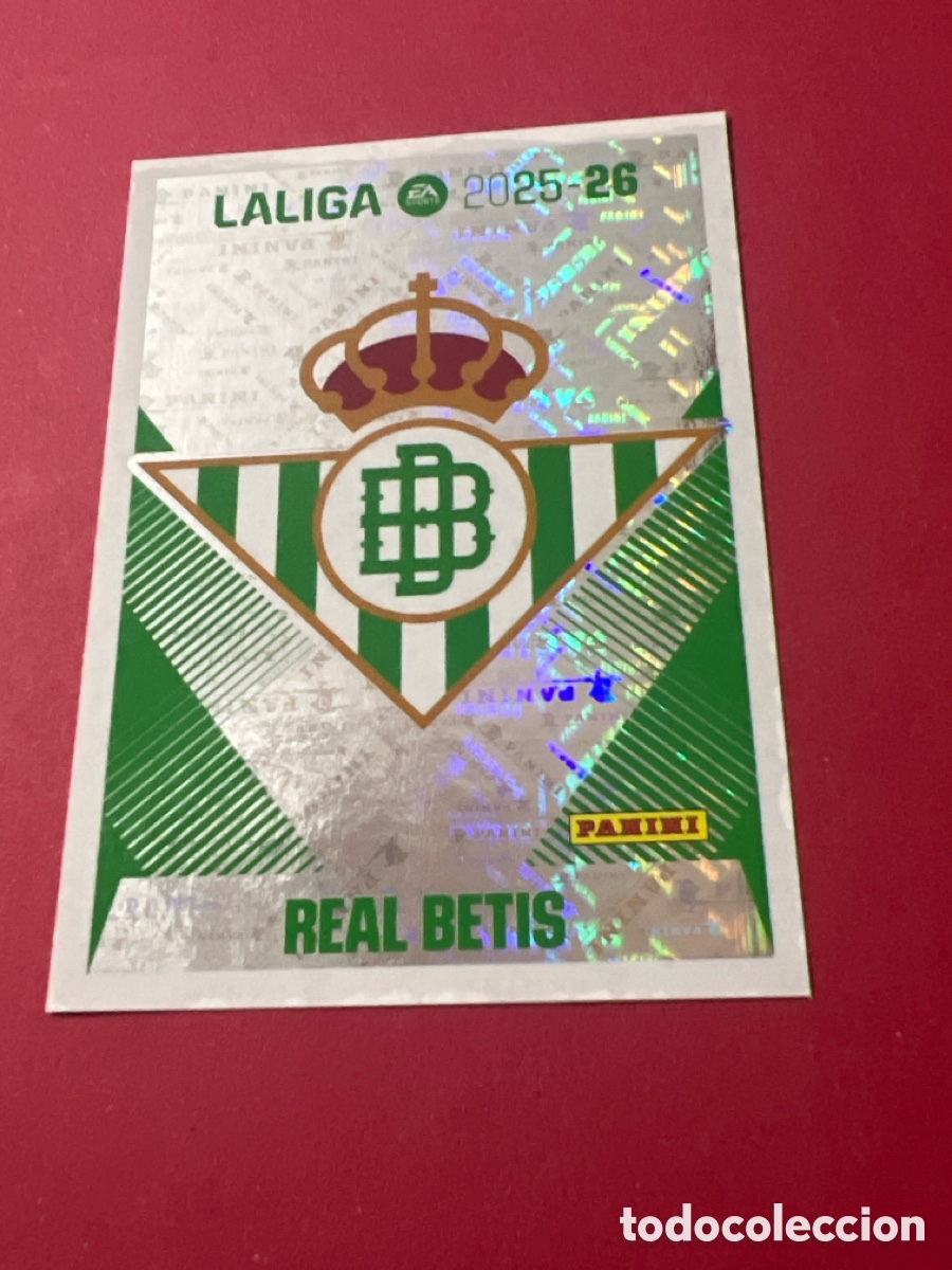 Fu&szlig;ball-Sticker: C9407. CROMO PANINI LIGA ESTE 2025-26 (25 - 26) - N&ordm; 1 - ESCUDO - BETIS
