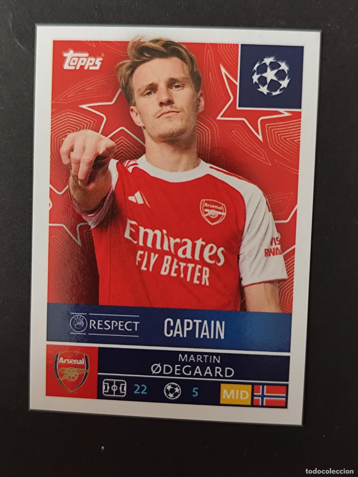 Football Stickers: 57 MARTIN ODEGAARD ARSENAL STICKER CHAMPIONS LEAGUE 2025 2026 25 26 TOPPS