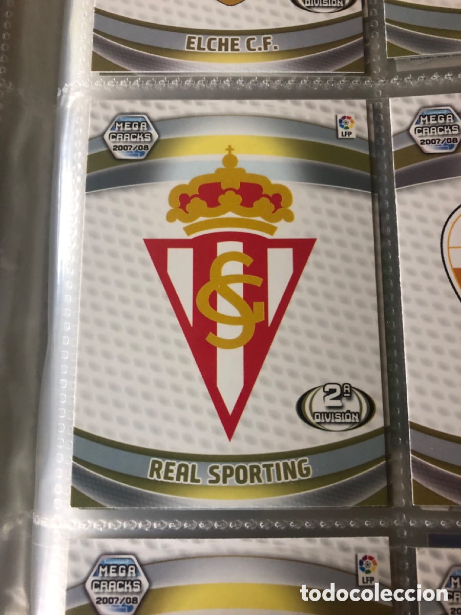 Cromos de F&uacute;tbol: Megacracks 2007 2008 escudos segunda Sporting de Gij&oacute;n 427