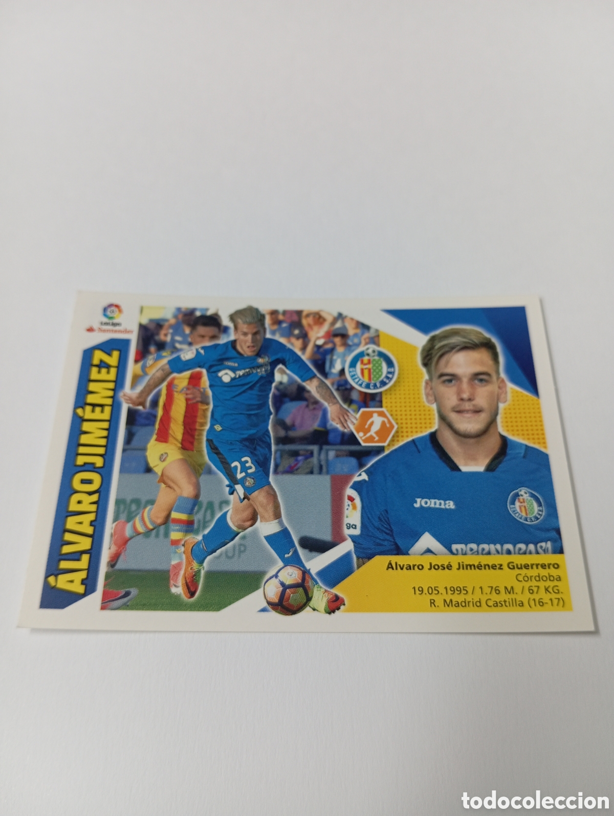 Cartes &agrave; collectionner de Football: &Aacute;lvaro Jim&eacute;nez ERROR Jim&eacute;mez Getafe 13 A liga este 17 18 panini 2017 2018