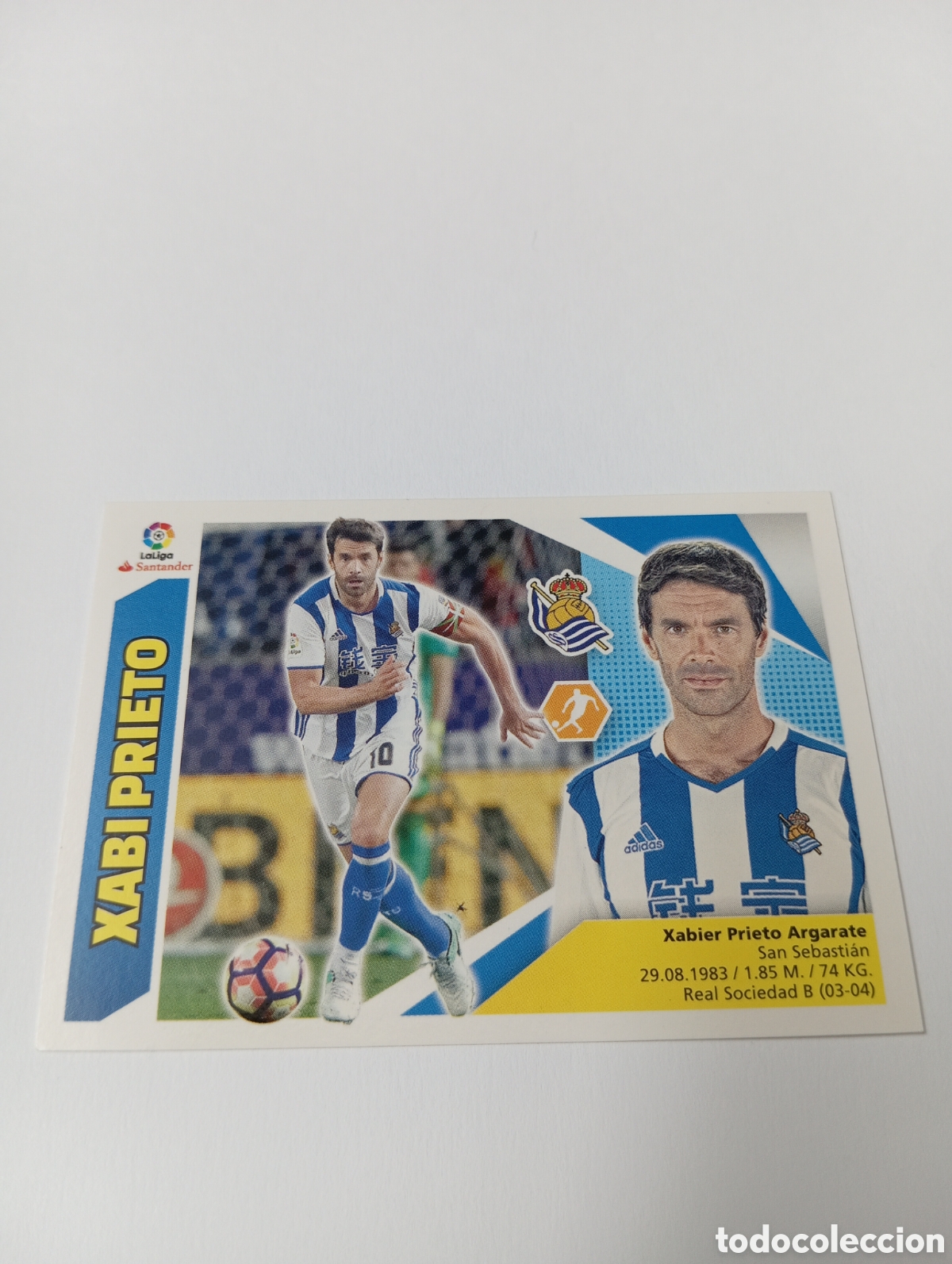 Figurine di Calcio: Xabi Prieto 12 Real Sociedad liga este 17 18 panini 2017 2018