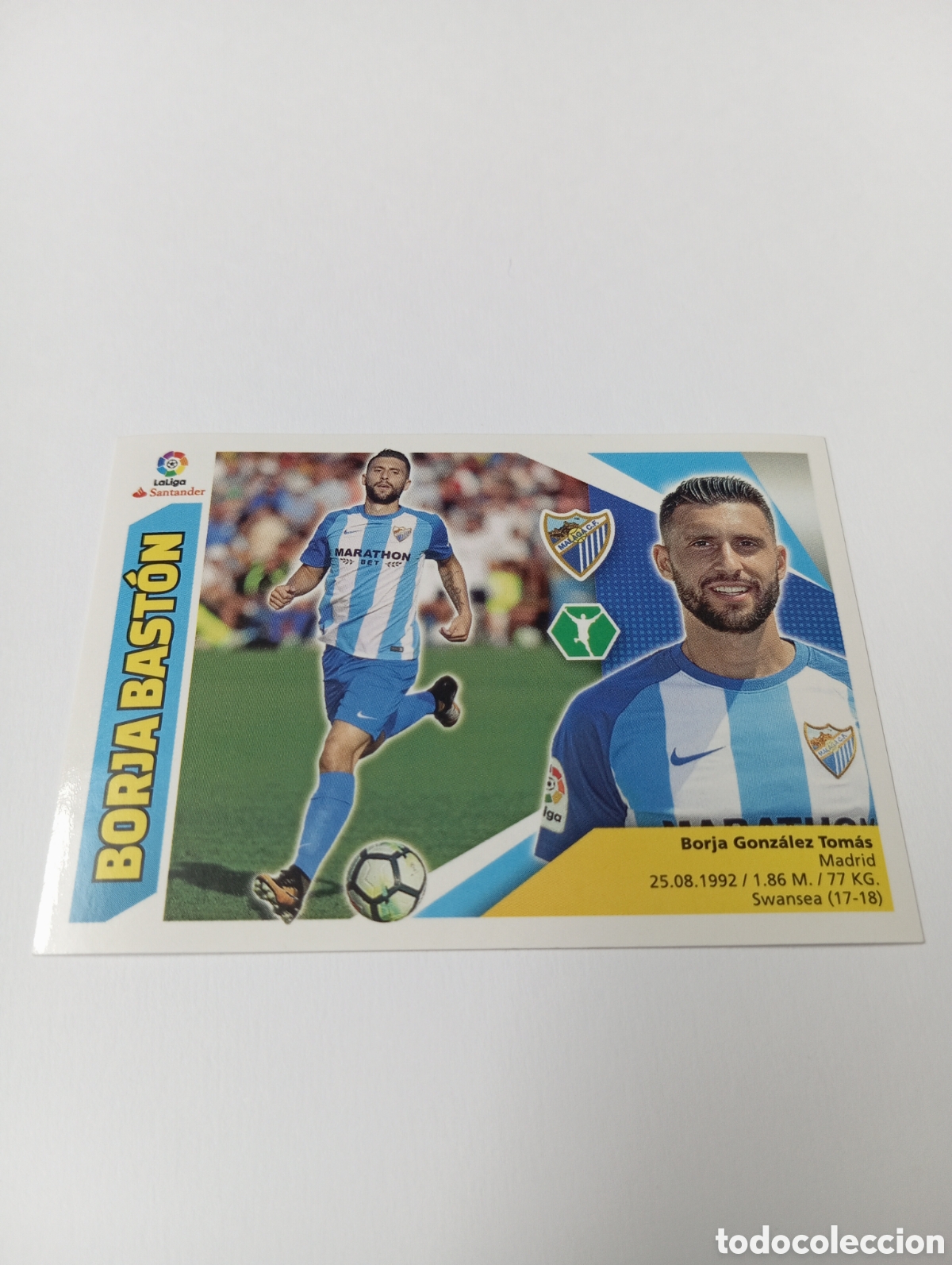 Figurine di Calcio: Fichaje 16 Borja Bast&oacute;n liga este 17 18 panini 2017 2018