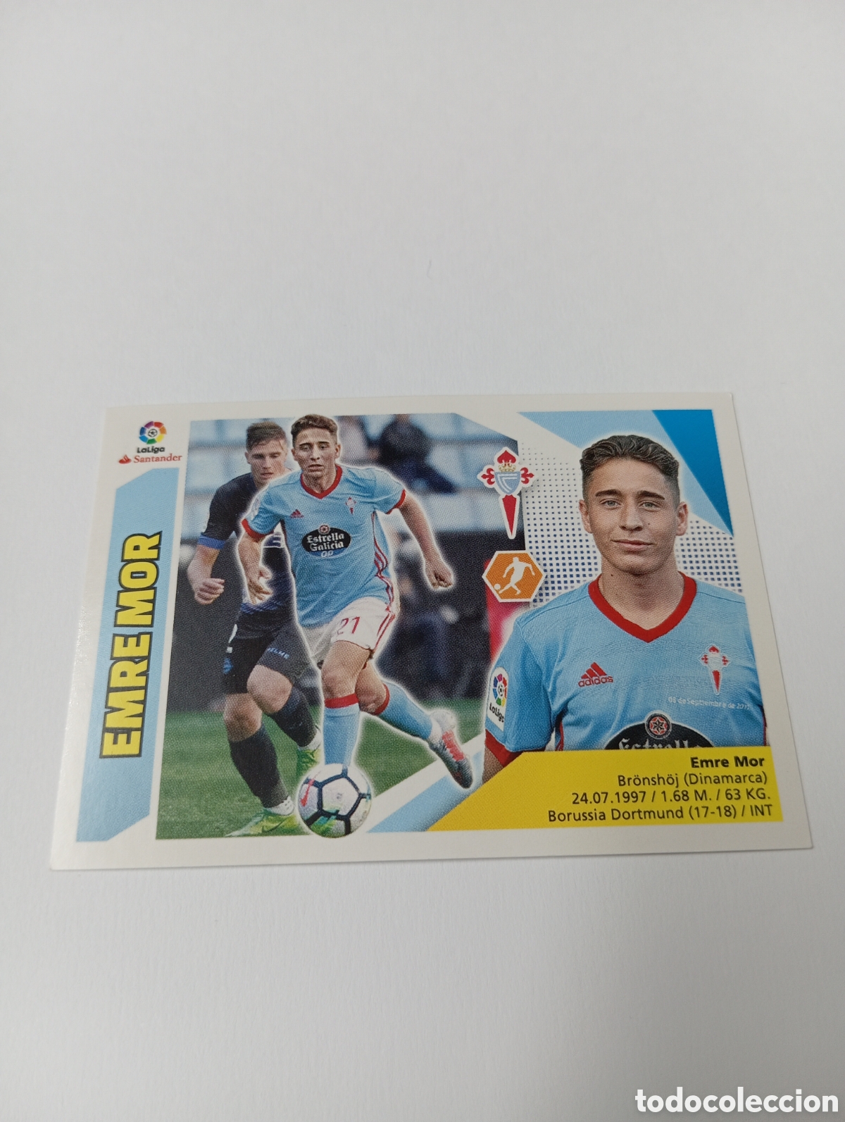 Figurine di Calcio: Fichaje 56 Emre Mor liga este 17 18 panini 2017 2018