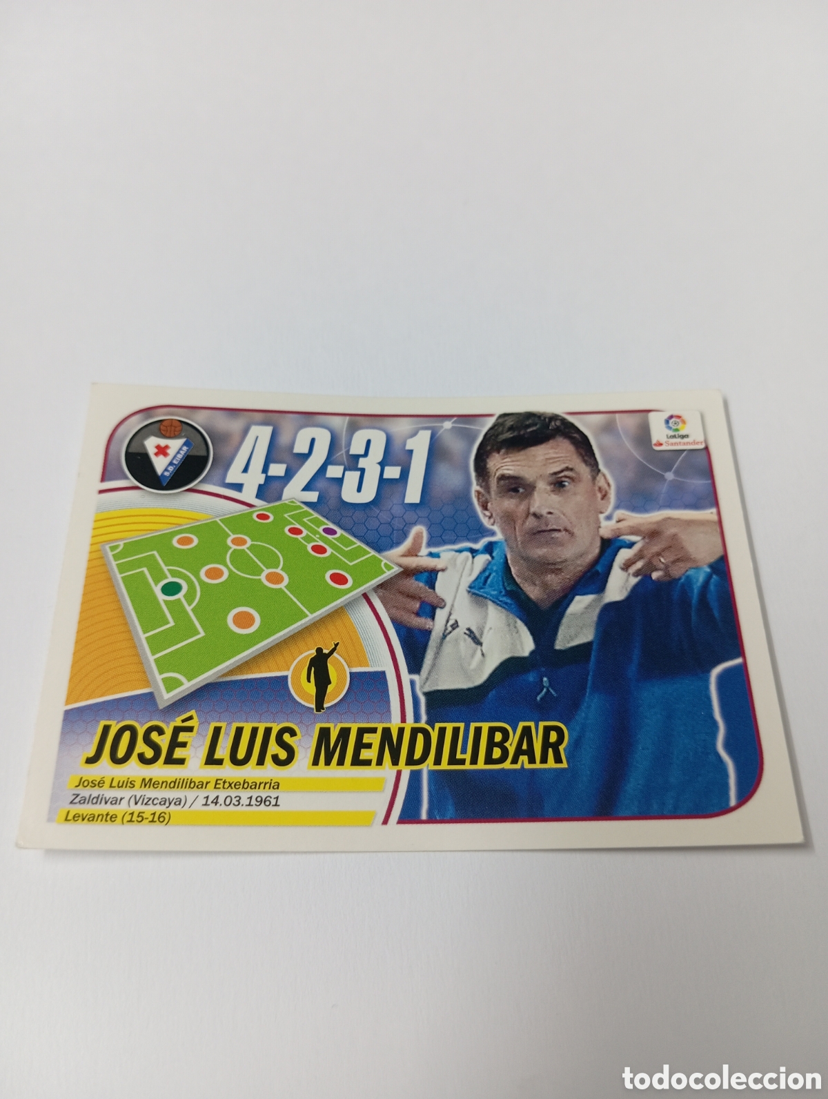 Figurine di Calcio: Mendilibar 16 Entrenador liga este 16 17 panini 2016 2017
