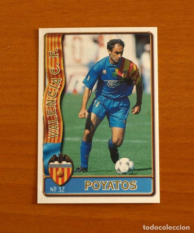 Cromos de Futebol: Valencia -N&ordm; 32 Poyatos -Mundicromo Las Fichas de la Liga de F&uacute;tbol 1996-1997-96-97