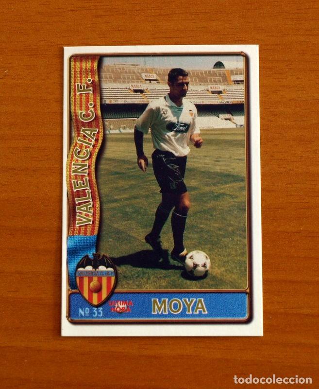 Fu&szlig;ball-Sticker: Valencia -N&ordm; 33 Moya -&Uacute;ltima Hora -Mundicromo Las Fichas de la Liga de F&uacute;tbol 1996-1997-96-97