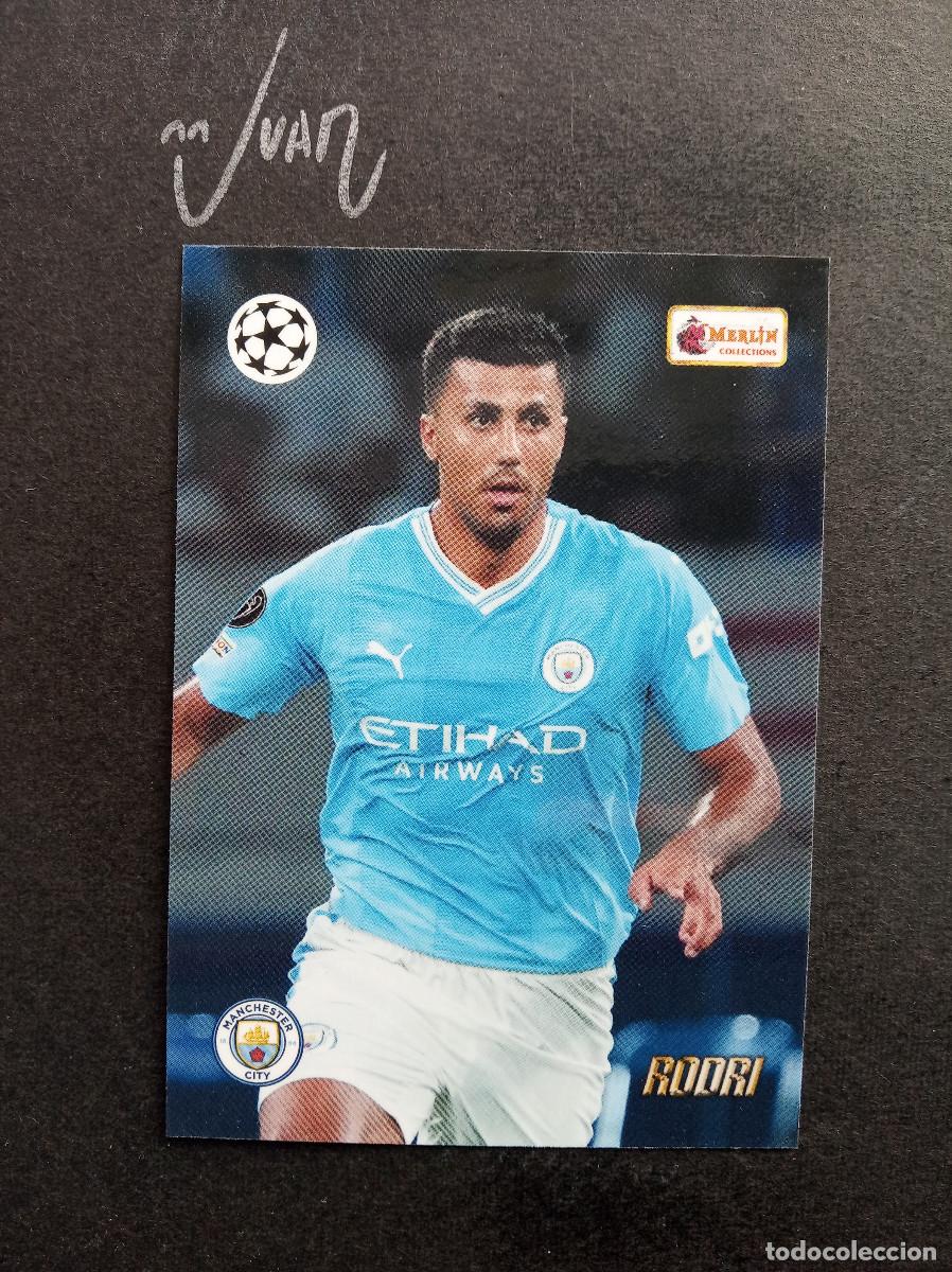 Fu&szlig;ball-Sticker: N&ordm; 59 RODRI MANCHESTER CITY ESPA&Ntilde;A ⚽ TOPPS &reg; MERLIN HERITAGE CHAMPIONS 2023 2024 23 24 NUEVO