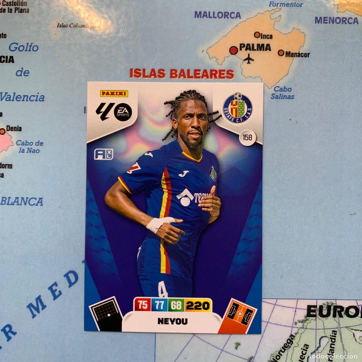 Cromos de f&uacute;tbol: Neyou n&uacute;mero 158 del Getafe cromo adrenalyn XL 25-26 2025-2026