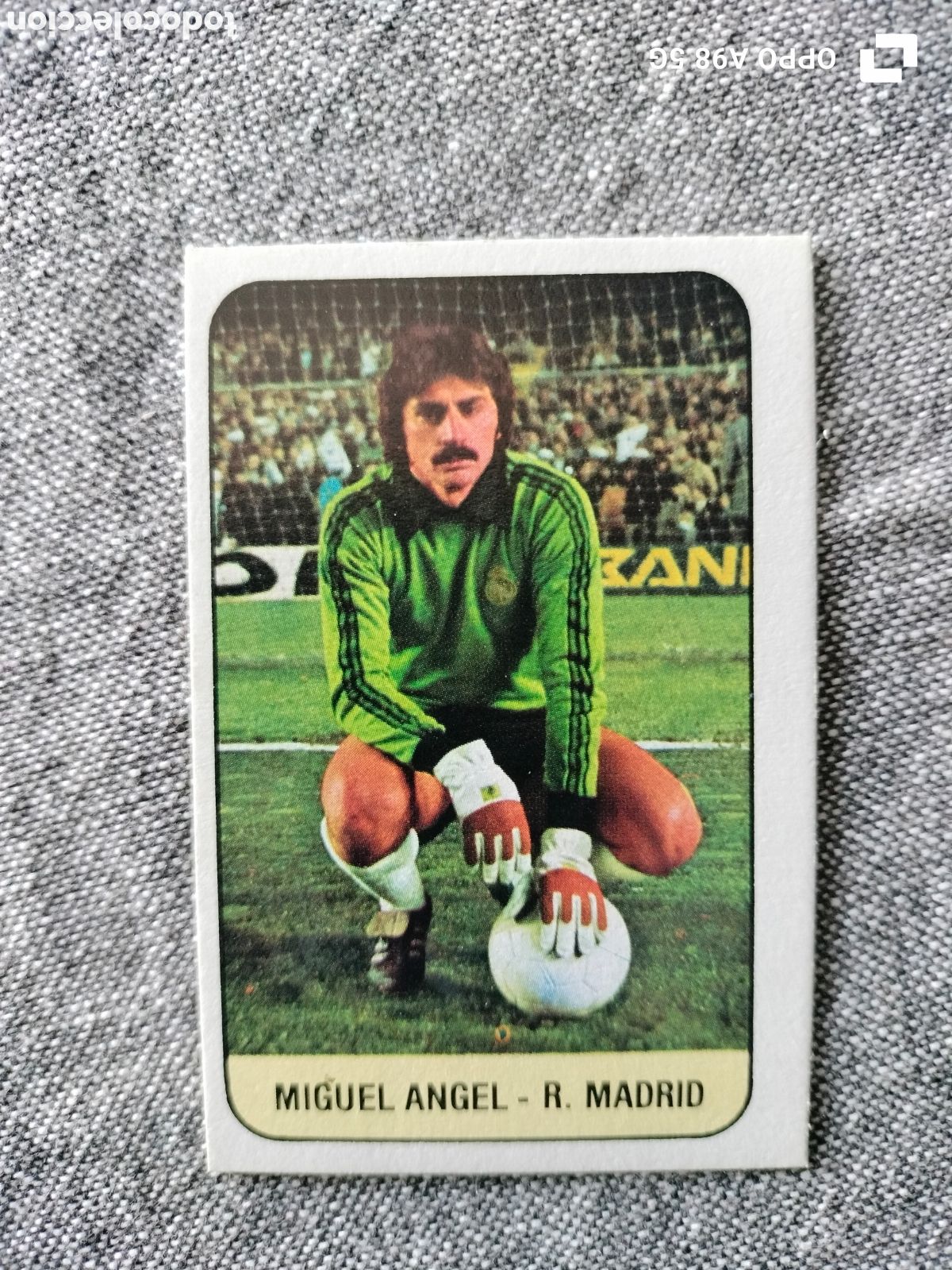 Fu&szlig;ball-Sticker: Cromo Miguel &Aacute;ngel Real Madrid Ediciones Este liga temporada 78 79 1978 1979