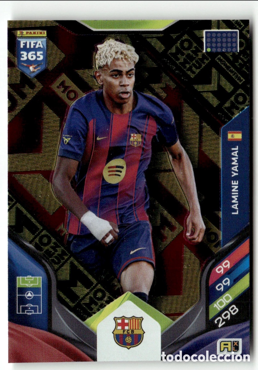 Cromos de F&uacute;tbol: Lamine Yamal Momentum Fifa 365 2025 2026 Barcelona Panini Rookie 2025-26