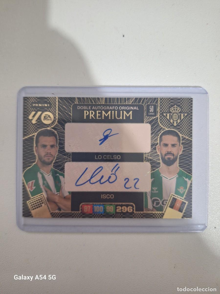 Cromos de F&uacute;tbol: DOBLE AUT&Oacute;GRAFO ORIGINAL /50 ADRENALYN 25 26 ISCO / LO CELSO