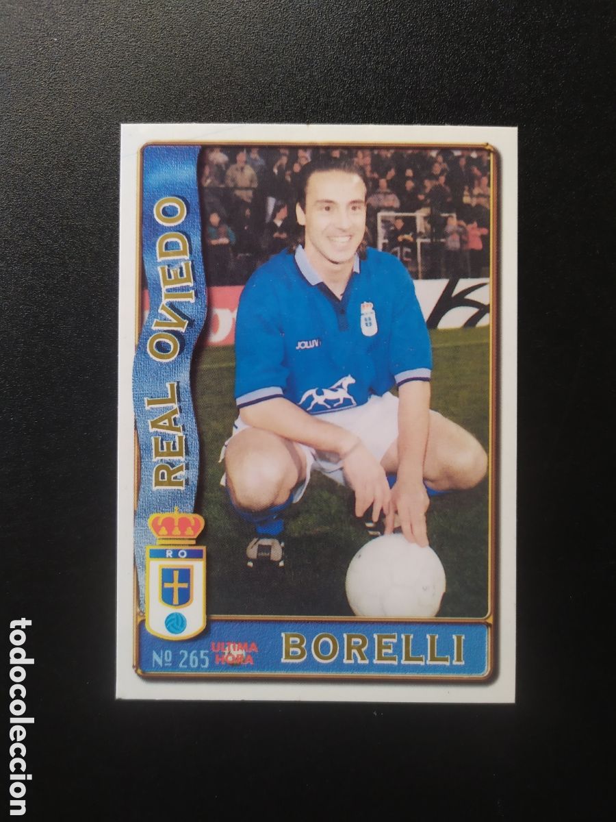 Fu&szlig;ball-Sticker: Mundicromo fichas Liga 1996 1997 96 97 Borelli ultima hora n&deg; 265 Oviedo
