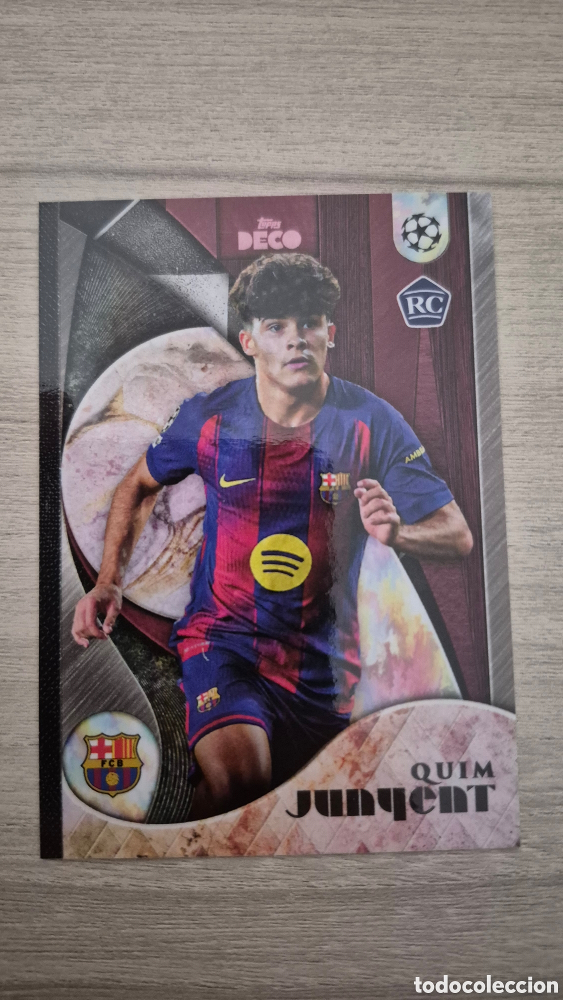 Fu&szlig;ball-Sticker: Quim Junyent RC Topps Deco