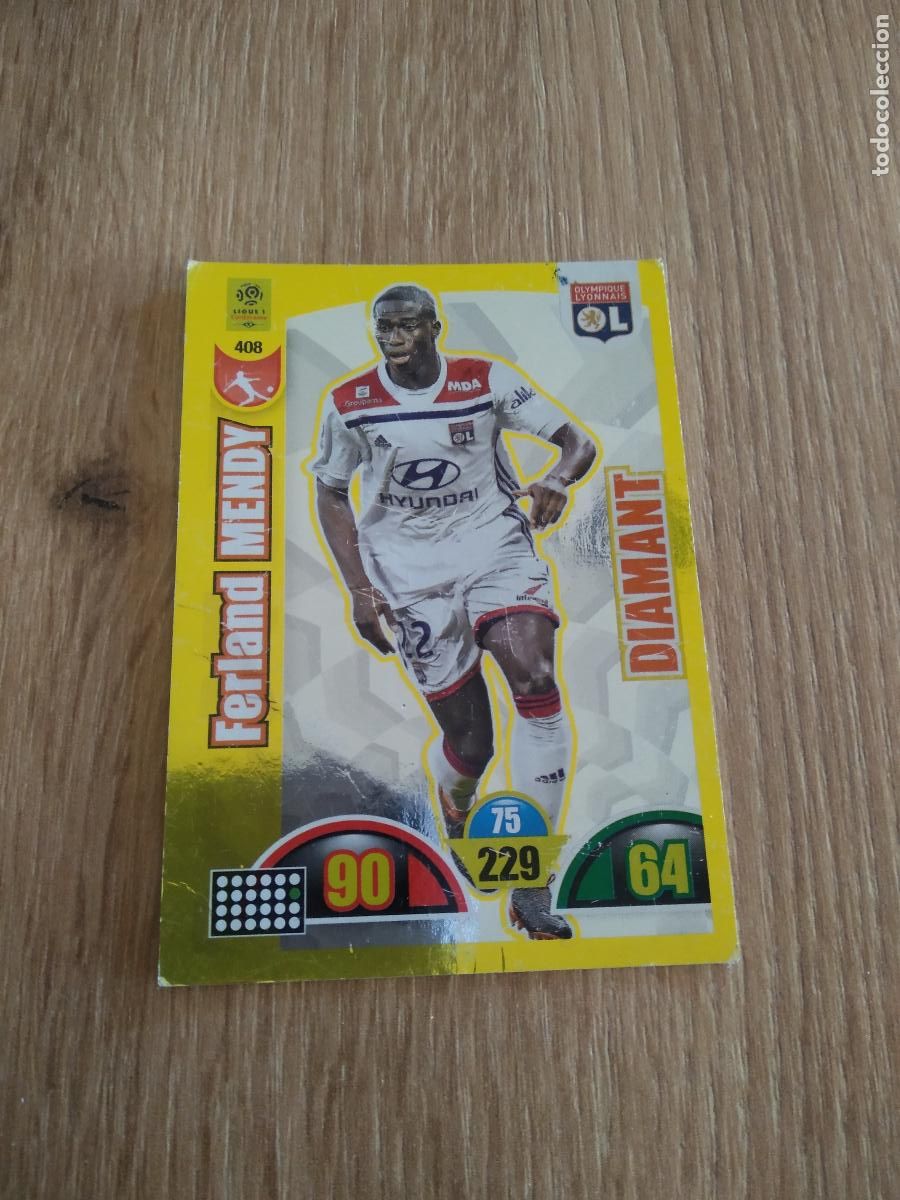 Figurine di Calcio: 408 MENDY OLYMPIQUE LYON CROMO FUTBOL PANINI LIGUE 1 FOOT 2018-2019 ADRENALYN FRANCIA 18-19