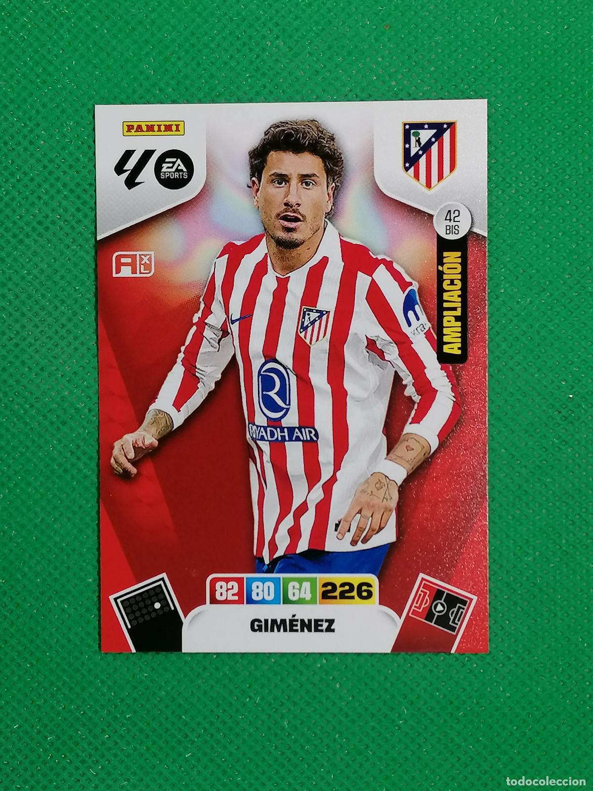 Football Stickers: 42BIS 42 BIS GIMENEZ ATLETICO DE MADRID AMPLIACION ⚽ LIGA ADRENALYN XL 2025 2026 25 26 ⚽