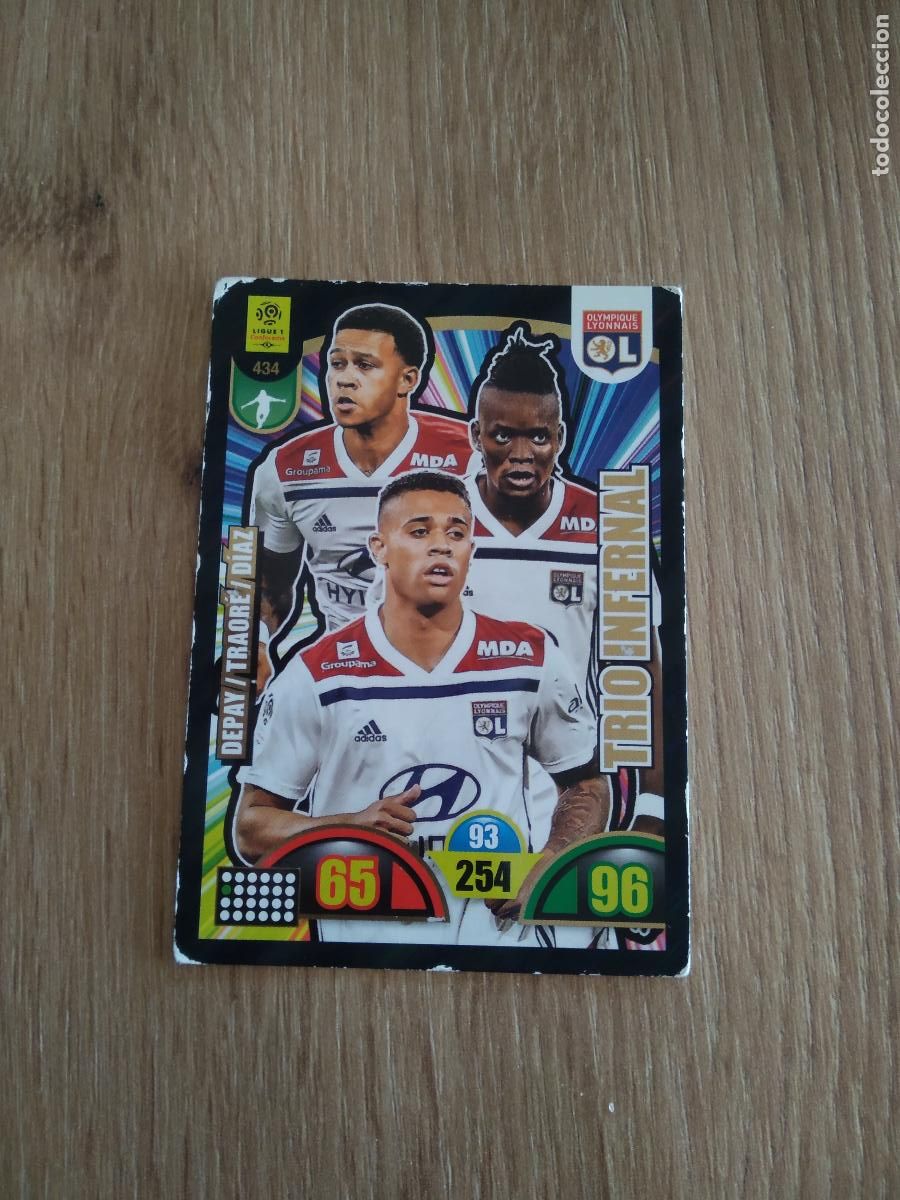 Fu&szlig;ball-Sticker: 434 DEPAY TRAORE DIAZ CROMO FUTBOL PANINI LIGUE 1 2018-2019 ADRENALYN LIGA FRANCIA 18-19
