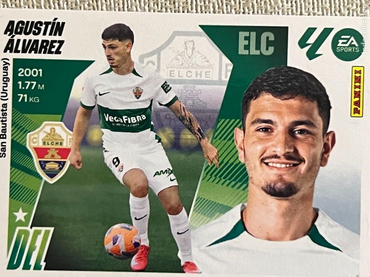 Fu&szlig;ball-Sticker: N 17 AGUSTIN ALVAREZ ELCHE C. F ESTE 25 26 2025 2026