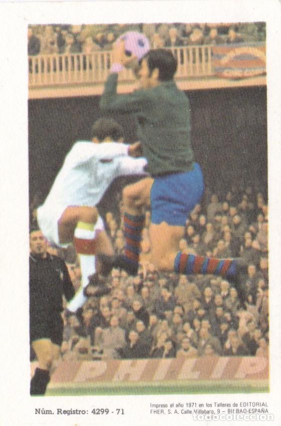 Fu&szlig;ball-Sticker: REINA, F. C. BARCELONA. 1971/1972, ED FHER, SIN PEGAR (CROMO DE CARTON)