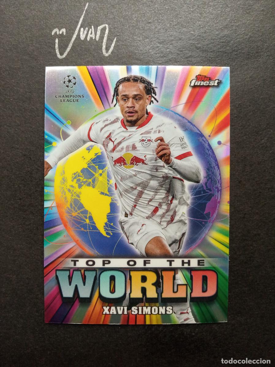 Cromos de F&uacute;tbol: N&ordm; 33 TOP WORLD XAVI SIMONS RB LEIPZIG ⚽ TOPPS &reg; FINEST UEFA CHAMPIONS LEAGUE 2024 2025 24 25 NUEVO