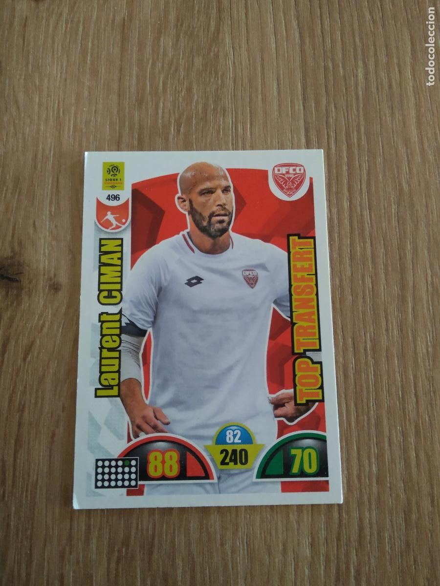 Cromos de Futebol: 496 LAURENT CIMAN DIJON CROMO FUTBOL PANINI LIGUE 1 FOOT 2018-2019 ADRENALYN FRANCIA 18-19