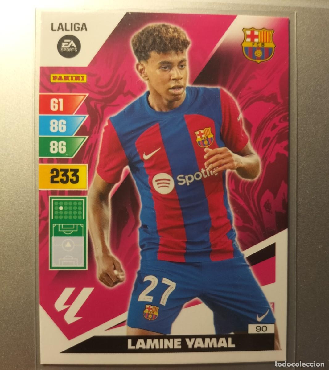 Cromos de F&uacute;tbol: PRIMERA PARTICIPACI&Oacute;N DE LAMINE YAMAL,F.C BARCELONA,EN LA COLECCI&Oacute;N ADRENALYN XL 2023/24 LA LIGA