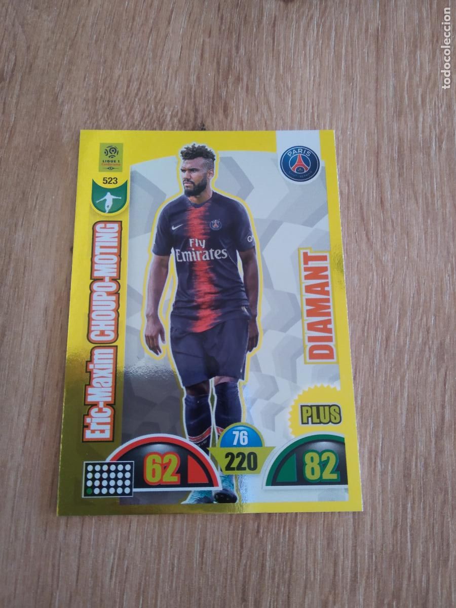 Fu&szlig;ball-Sticker: 523 CHOUPO-MOTING PSG CROMO FUTBOL PANINI LIGUE 1 FOOT 2018-2019 ADRENALYN FRANCIA 18-19