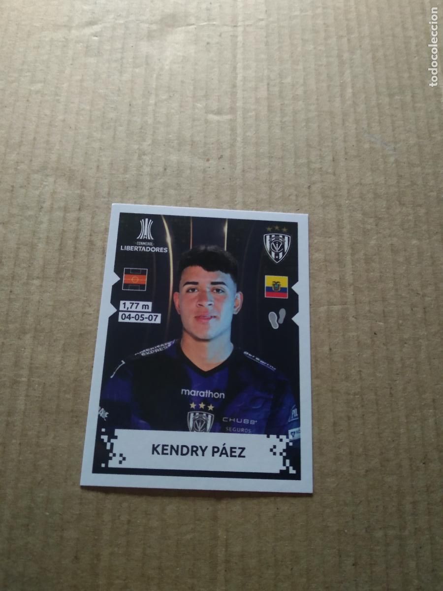 Cromos de f&uacute;tbol: 379 KENDRY PAEZ INDEPENDIENTE DEL VALLE CROMO FUTBOL PANINI CONMEBOL COPA LIBERTADORES 2024
