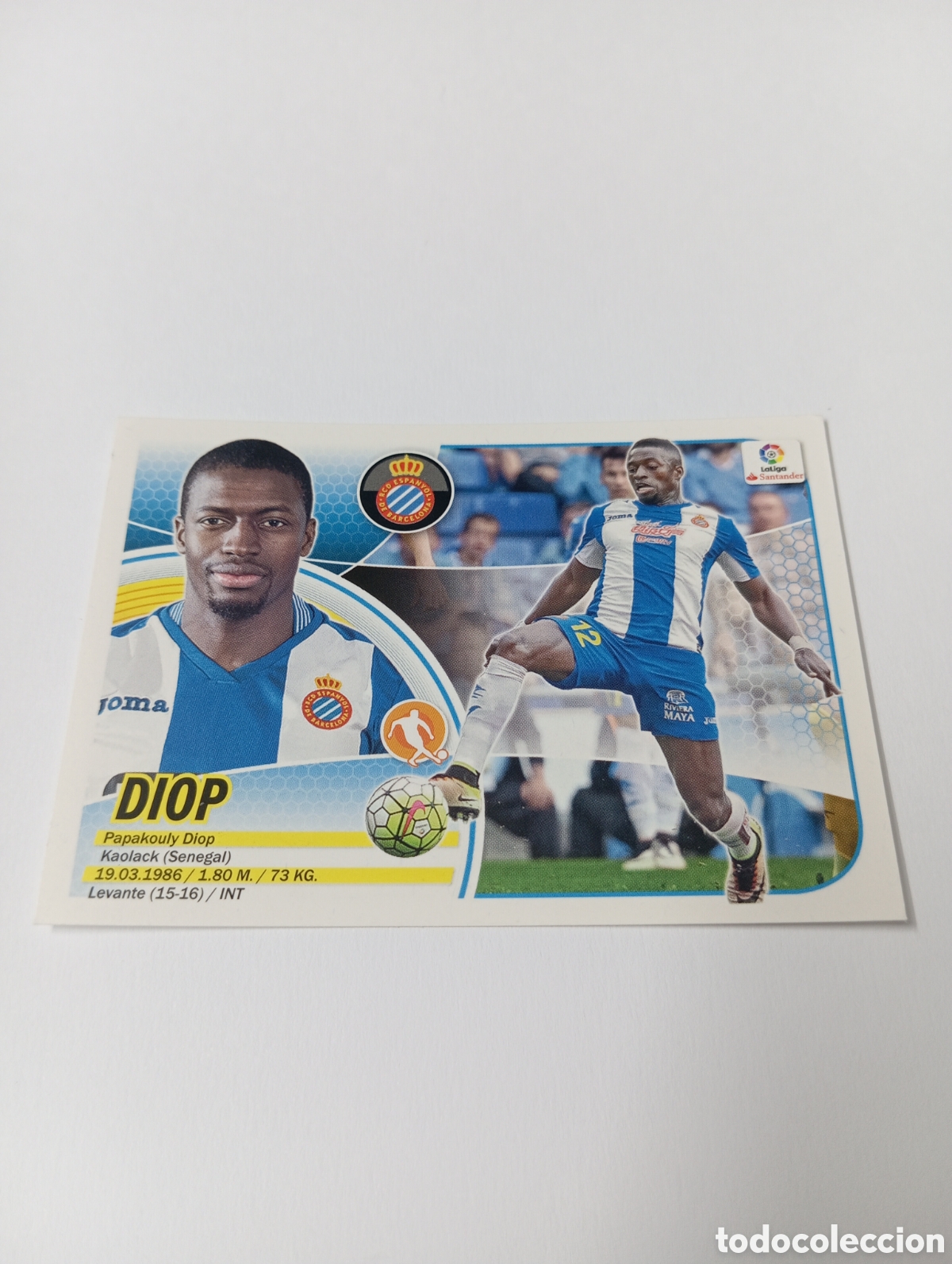 Figurine di Calcio: Diop 8 Espanyol Espa&ntilde;ol liga este 16 17 panini 2016 2017