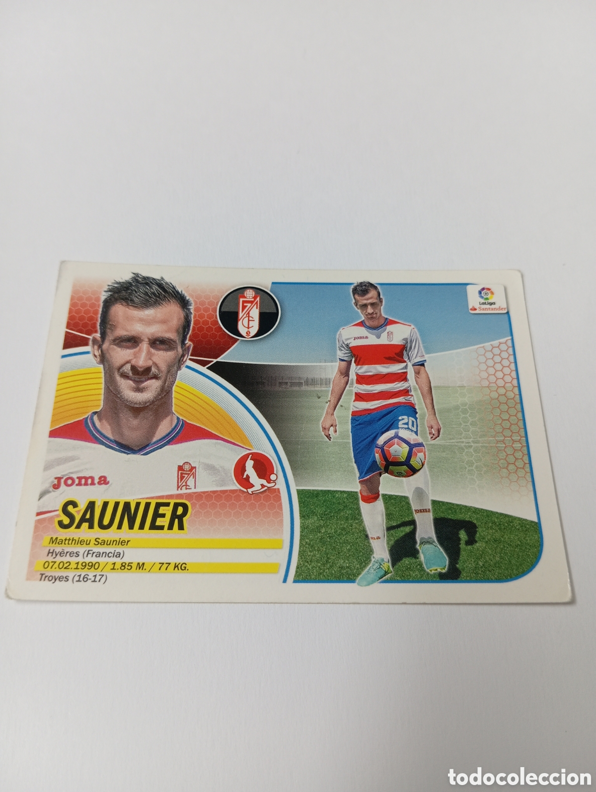 Figurine di Calcio: Saunier 6 BIS Granada liga este 16 17 panini 2016 2017