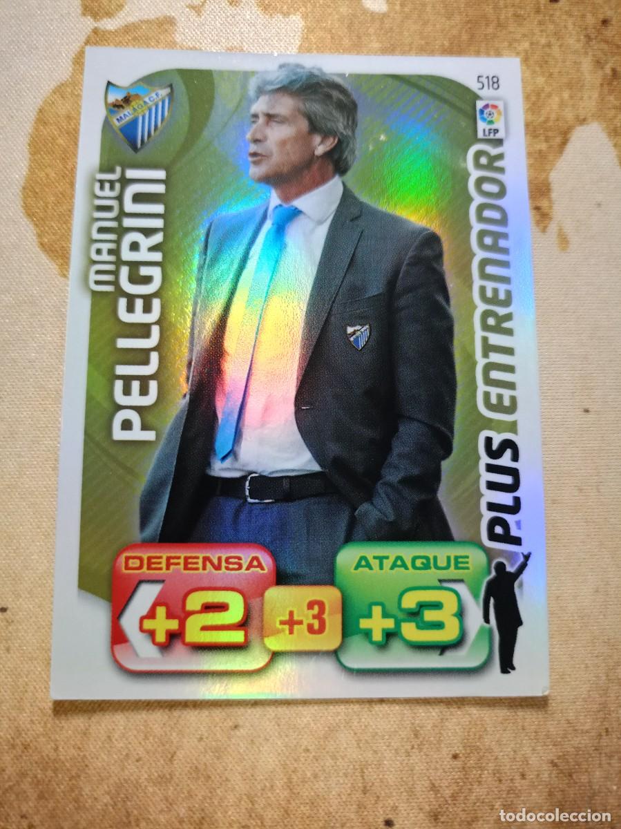 Cartes &agrave; collectionner de Football: Plus entrenador 518 MANUEL PELLEGRINI Adrenalyn 2011-12