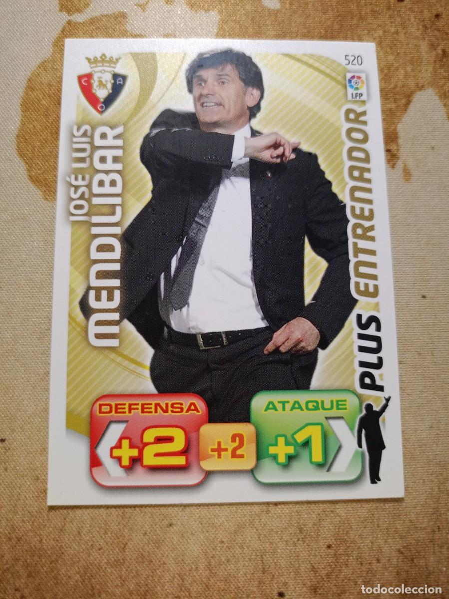 Cromos de F&uacute;tbol: Plus entrenador 520 JOS&Eacute; LUIS MENDILIBAR Adrenalyn 2011-12