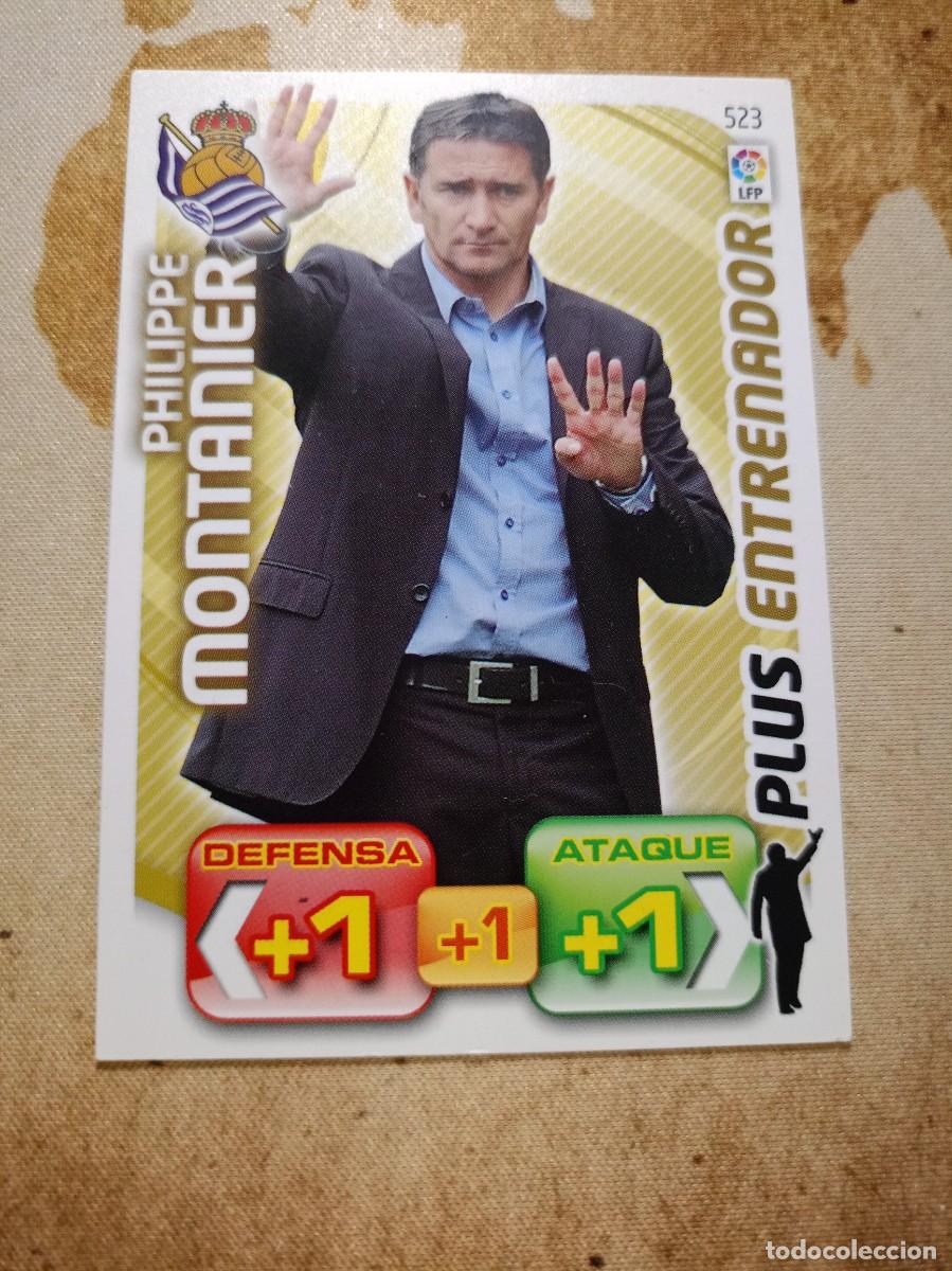 Football Stickers: Plus entrenador 523 PHILIPPE MONTANIER Adrenalyn 2011-12