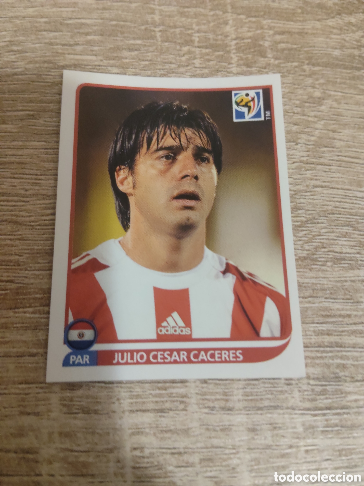 Cromos de F&uacute;tbol: Panini mundial 2010 Sud&aacute;frica 435 Julio Cesar C&aacute;ceres Paraguay