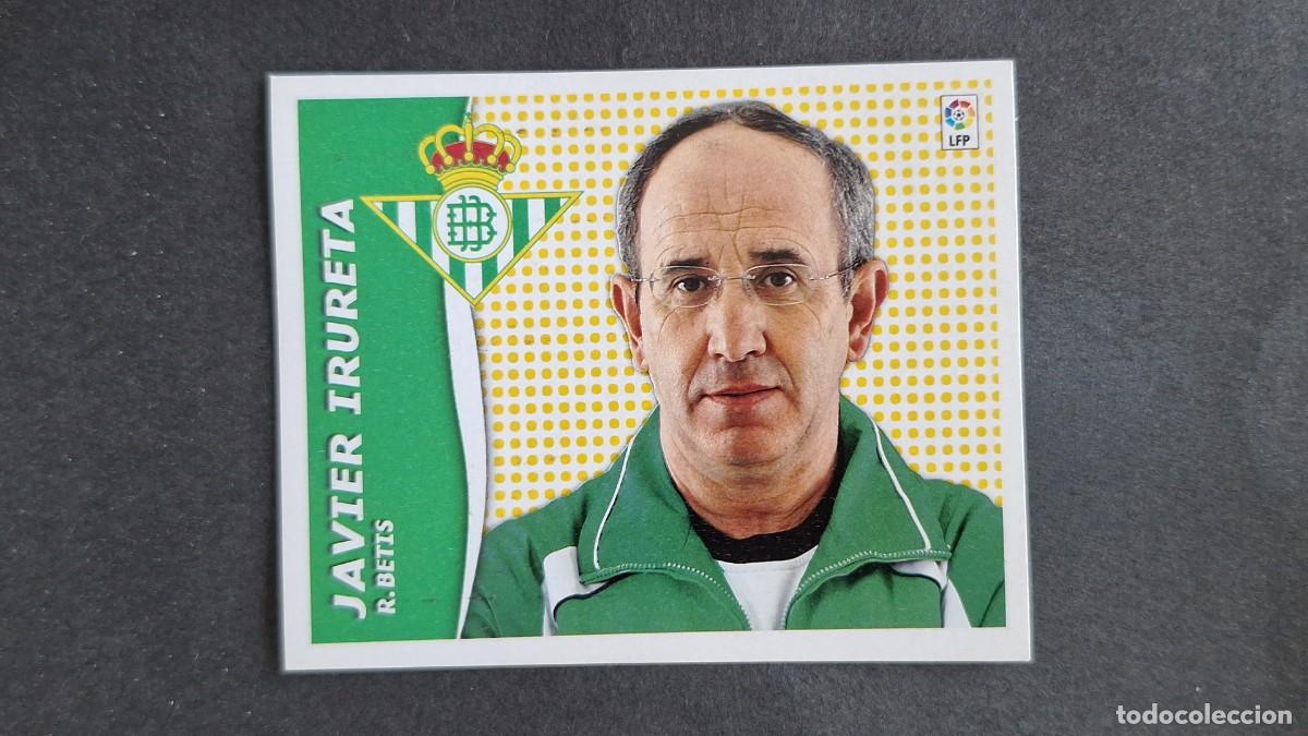 Fu&szlig;ball-Sticker: L3 JAVIER IRURETA ENTRENADOR REAL BETIS BALOMPIE LIGA ESTE 2006 2007 06 07 NUNCA PEGADO SIN PEGAR