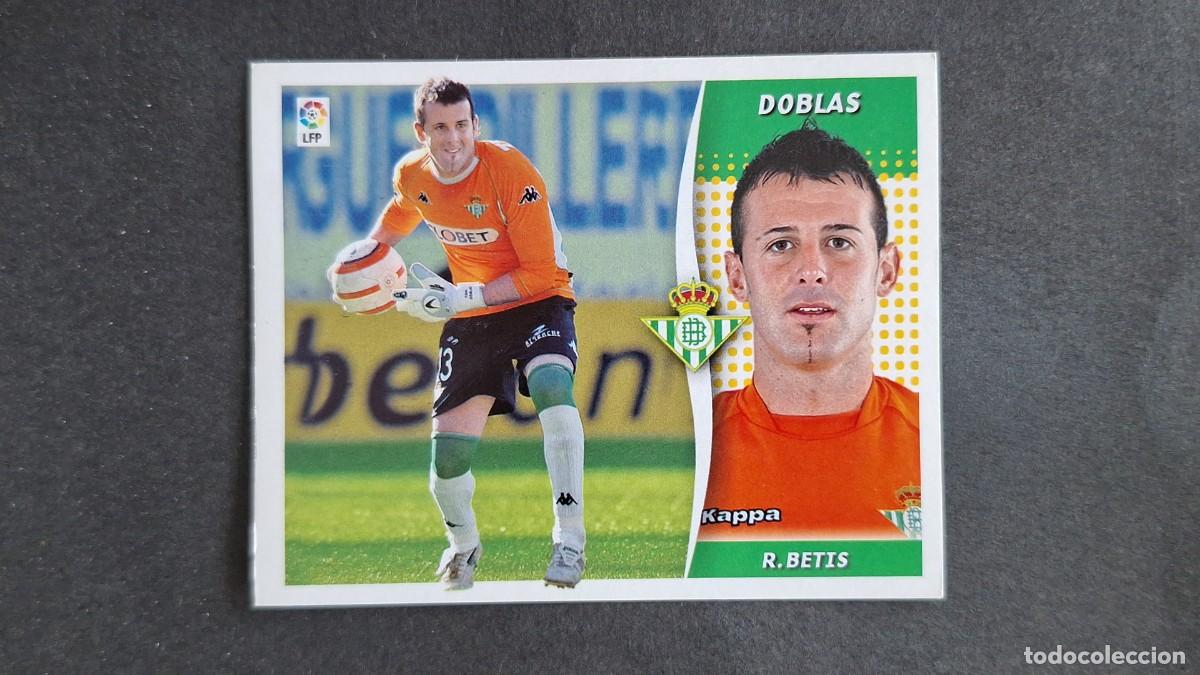 Fu&szlig;ball-Sticker: L3 DOBLAS REAL BETIS BALOMPIE LIGA ESTE 2006 2007 06 07 NUNCA PEGADO SIN PEGAR