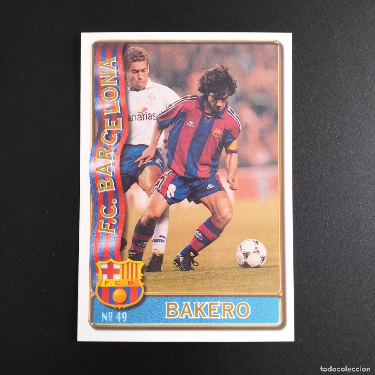 Cromos de F&uacute;tbol: 49 BAKERO FC BARCELONA CROMOS ALBUM MUNDICROMO FICHAS LIGA FUTBOL 1996 1997 96 97