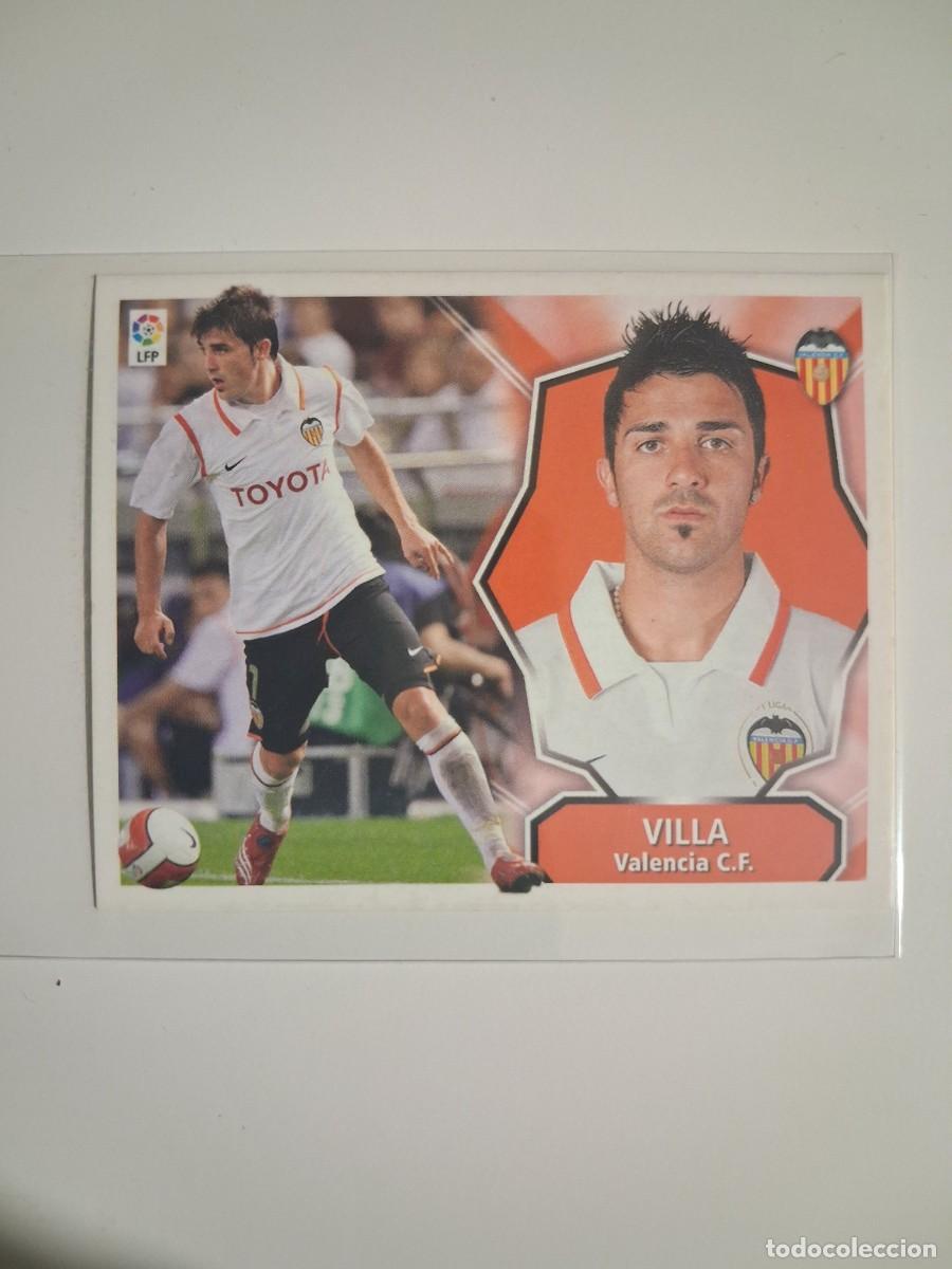 Cromos de F&uacute;tbol: Ediciones Este Liga 2008 2009 08 09 Sin Pegar Valencia CF Villa