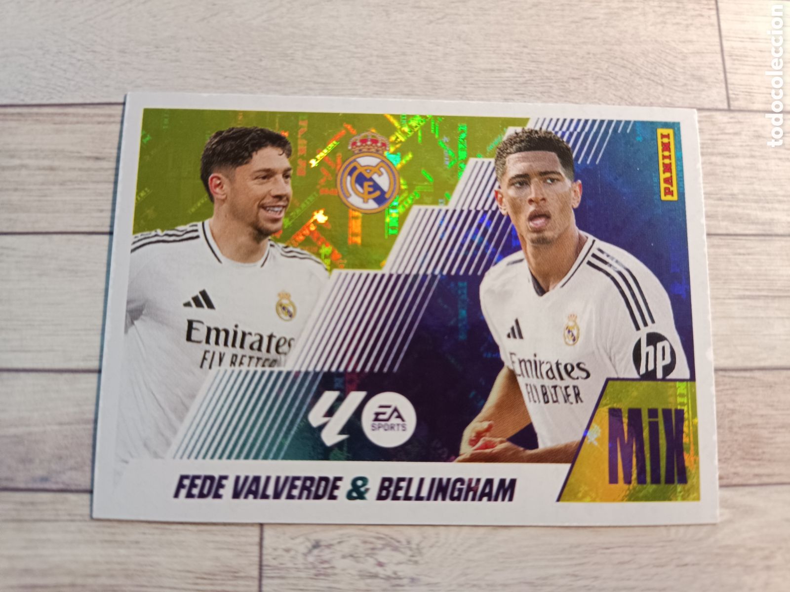 Cromos de F&uacute;tbol: 7 FEDE VALVERDE & BELLINGHAM MAGIC MIX LIGA LIGA ESTE 2025 2026 PANINI 25 26