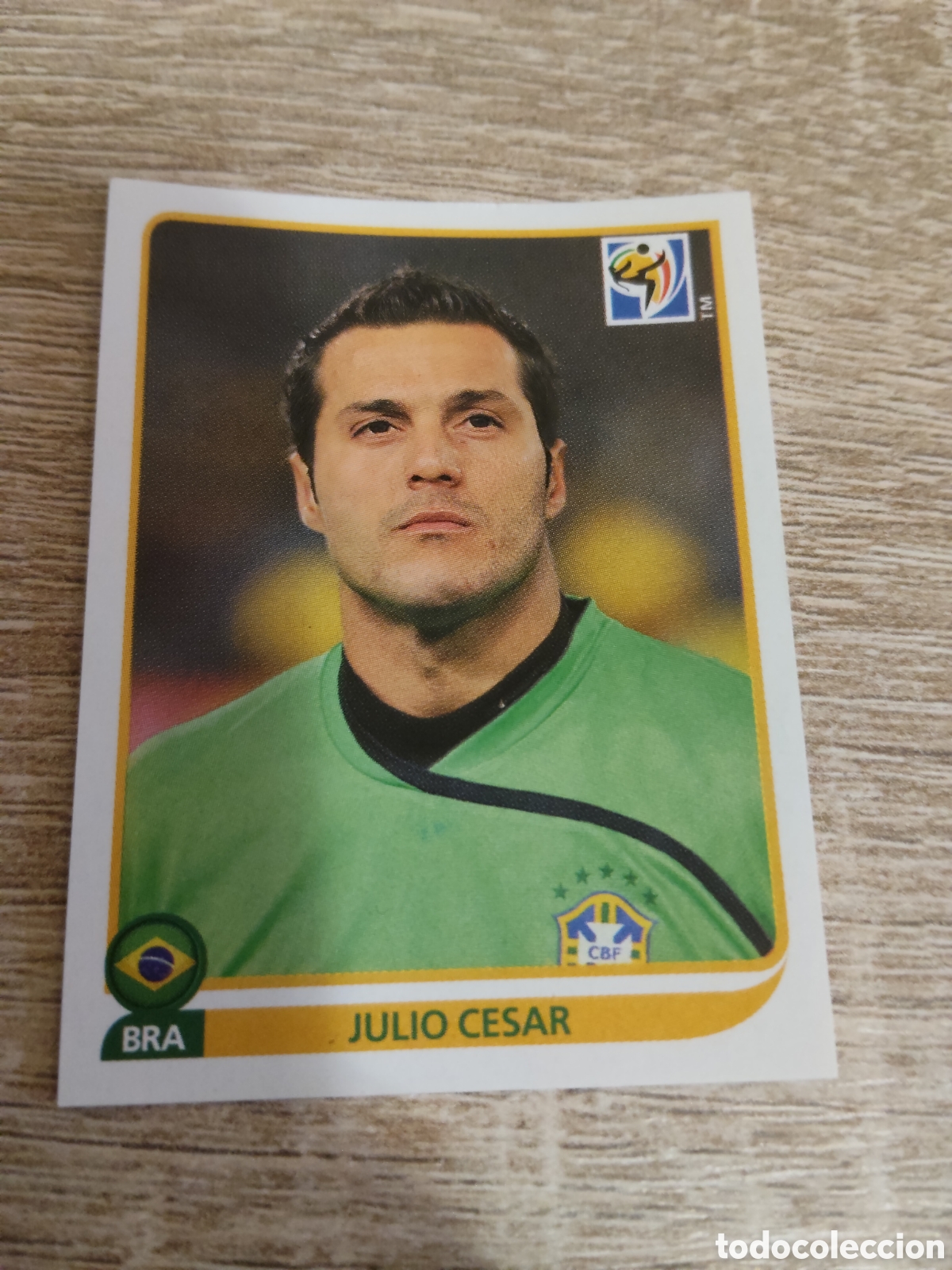 Cromos de F&uacute;tbol: Panini mundial 2010 Sud&aacute;frica 488 Julio Cesar Brasil