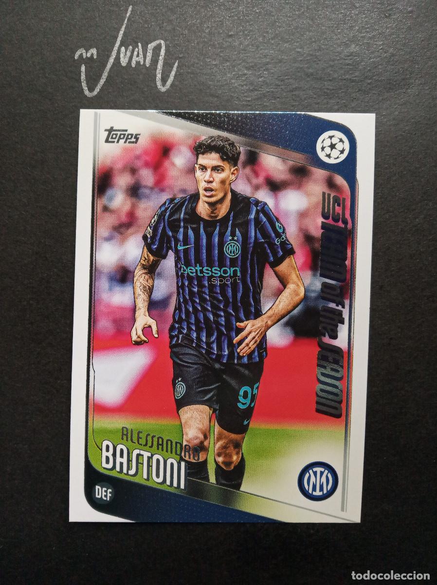 Football Stickers: N&ordm; 143 BASTONI FC INTERNAZIONALE ⚽ TOPPS &reg; FLAGSHIP CLUB COMPETITIONS 2025 2026 25 26 NUEVO