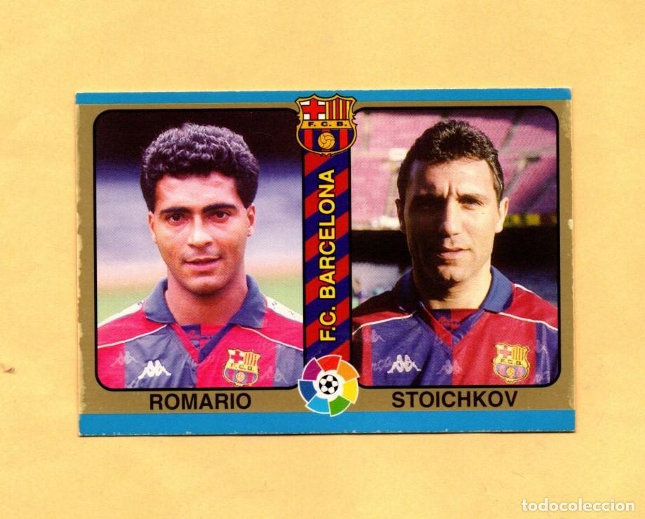Cromos de F&uacute;tbol: MUNDICROMO FUTBOL TOTAL 1994-1995 N&ordm; 9 ROMARIO-STOICHKOV LIGA 94/95 F.C.BARCELONA