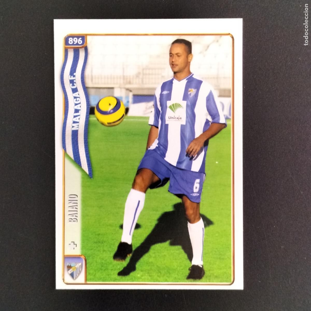 Fu&szlig;ball-Sticker: FICHAJE 896 BAIANO MALAGA CROMOS ALBUM MUNDICROMO LIGA FUTBOL 2004-2005 04-05