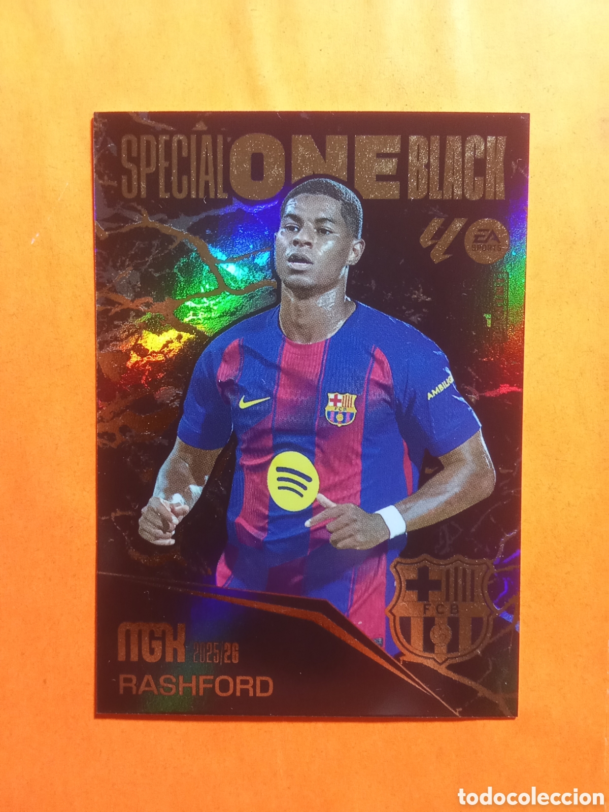 Cromos de Futebol: CROMO SPECIAL ONE BLACK RASHFORD BARCELONA TERCERA EDICION MEGACRACKS 25-26