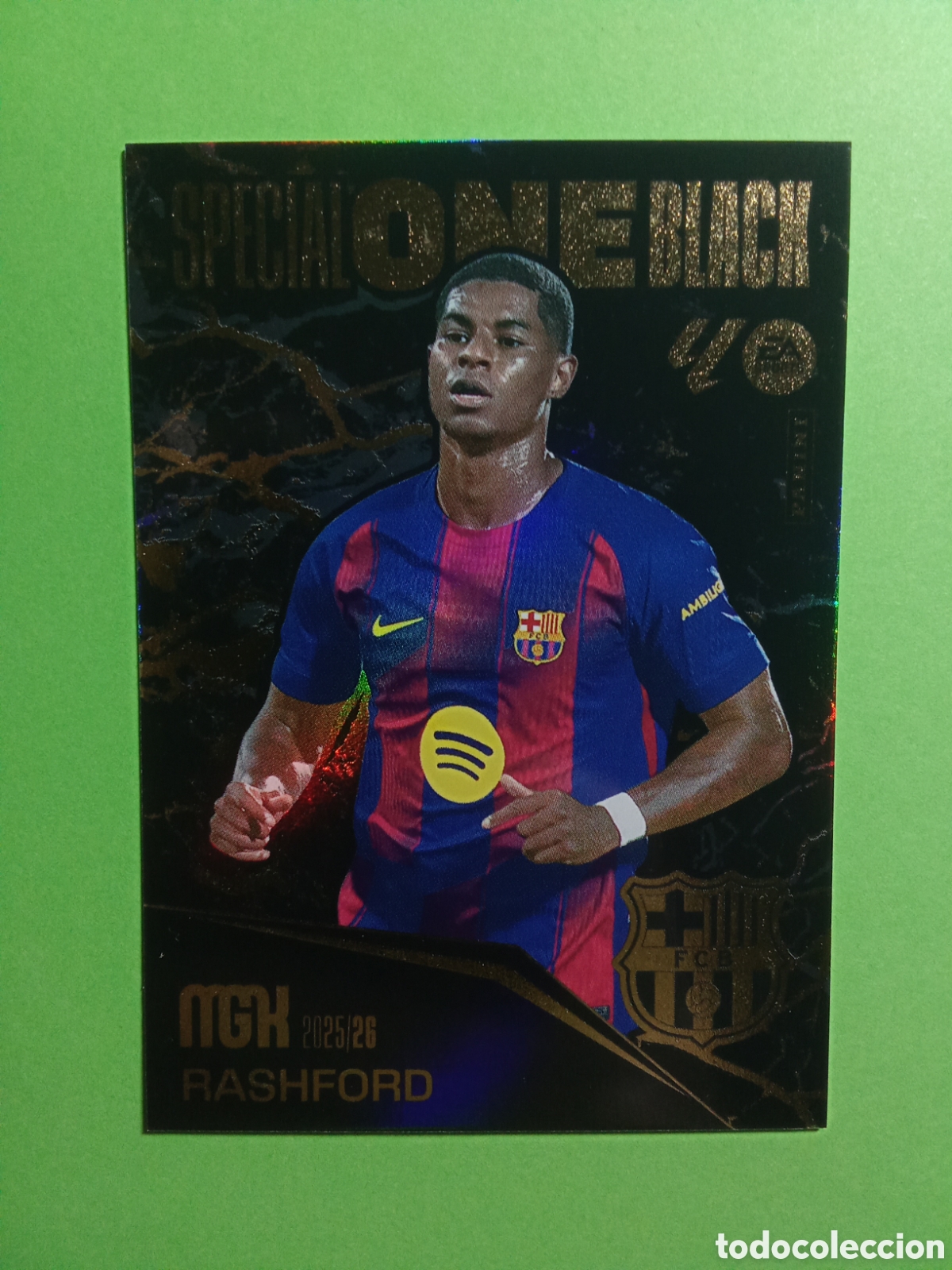 Cromos de Futebol: CROMO SPECIAL ONE BLACK RASHFORD BARCELONA TERCERA EDICION MEGACRACKS 25-26