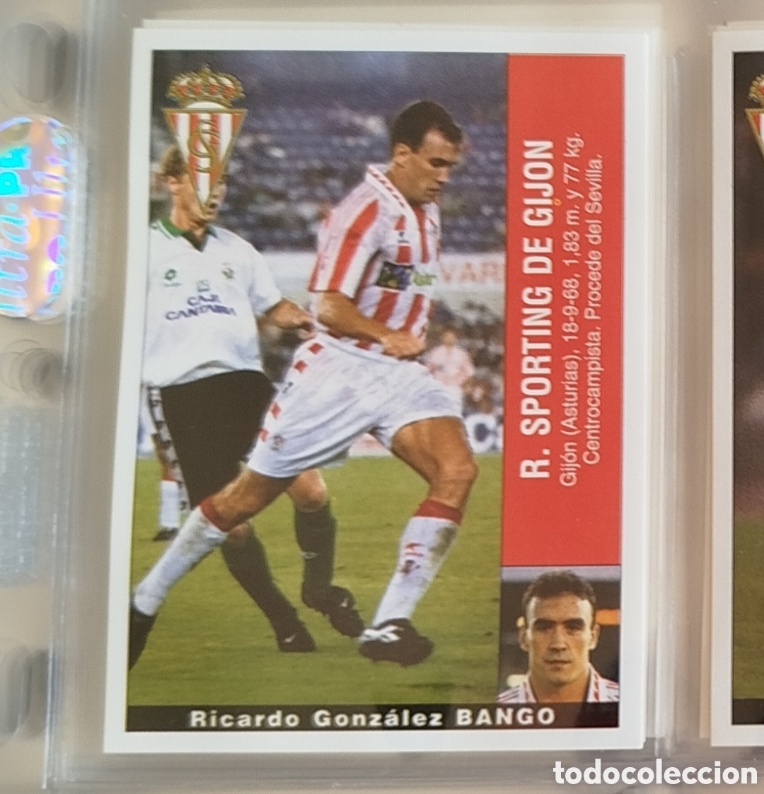 Cromos de F&uacute;tbol: CROMO BANGO COLOCA SUSTITUYE SPORTING GIJON PANINI LIGA 1995/96 95 96 NUNCA PEGADO SIN PEGAR