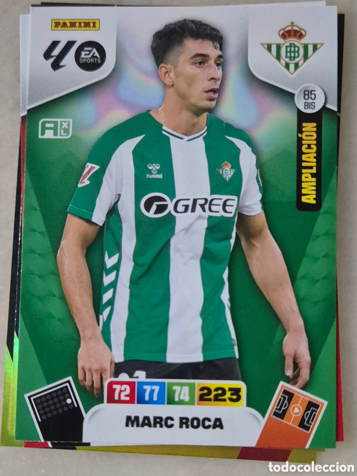 Football Stickers: 85 bis marc roca betis ampliaci&oacute;n adrenalyn 2026