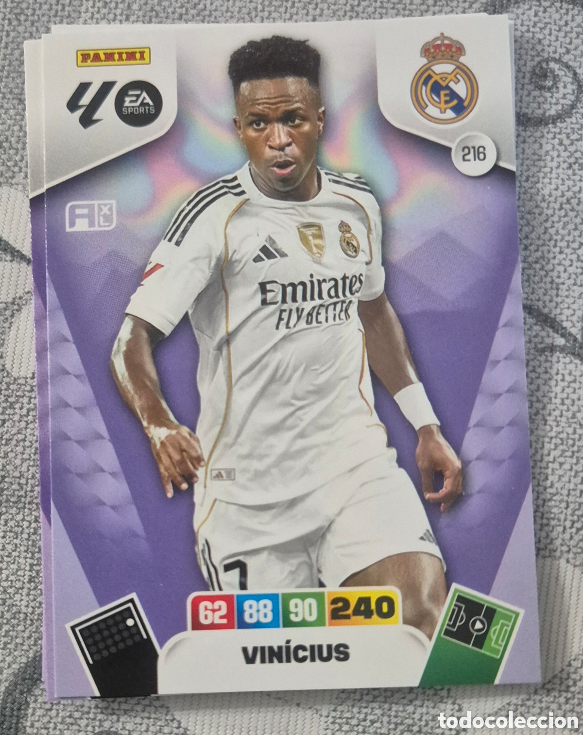 Football Stickers: 216 vinicius Jr Madrid adrenalyn 2026